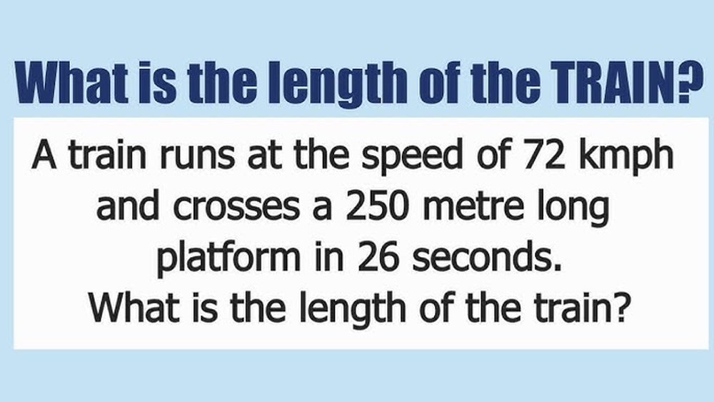 A Train Travelling at 72 Kmph Crosses a Platform