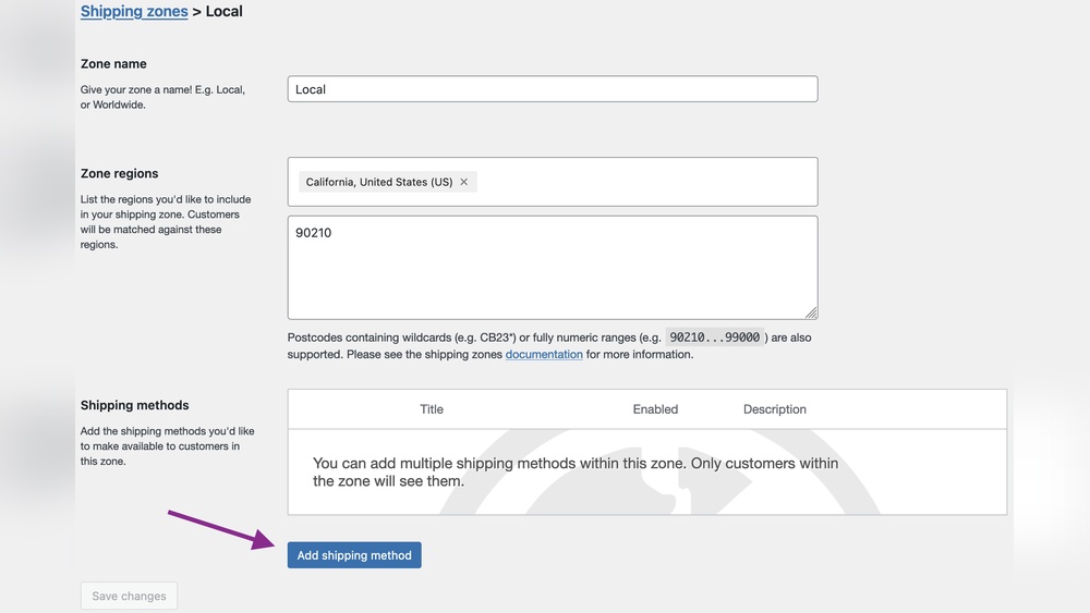How Set Free Shipping Price Wordpress