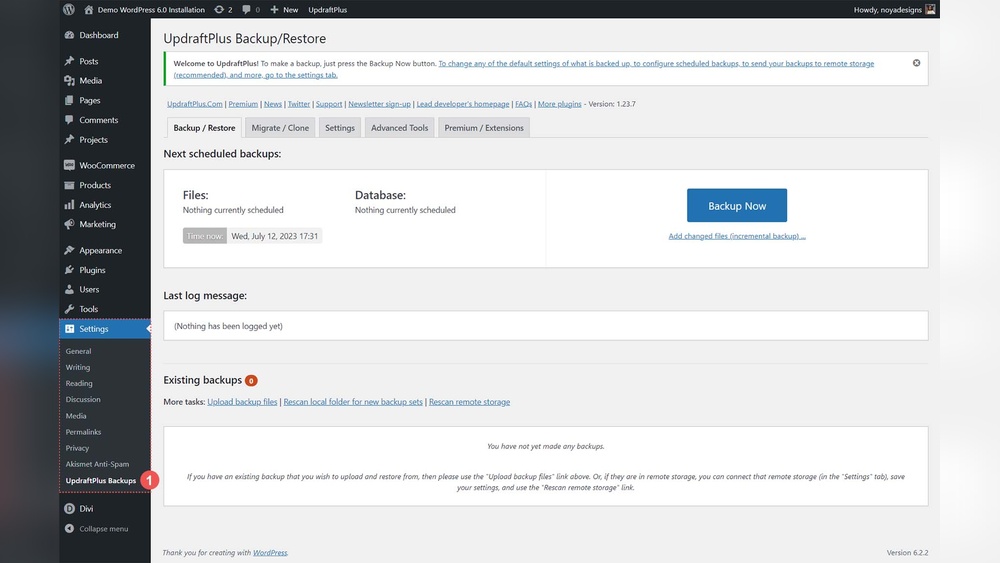 How to Backup Website Wordpress
