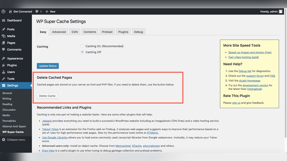How to Purge Cache Wordpress