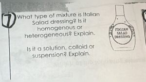 Is Italian Salad Dressing a Mixture Or Solution