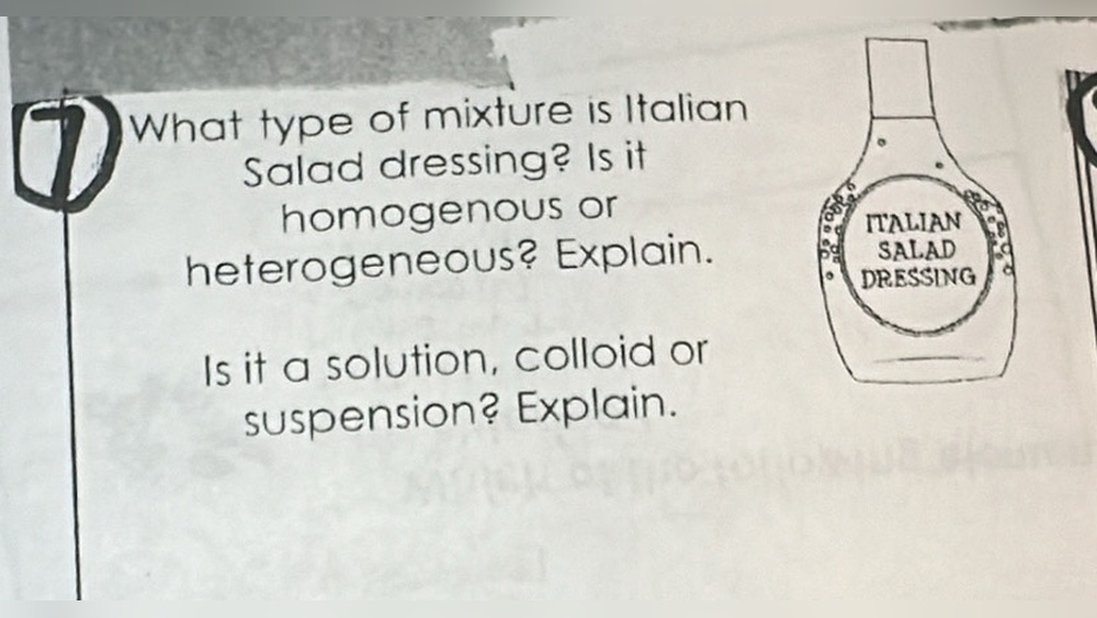 Is Italian Salad Dressing a Mixture Or Solution