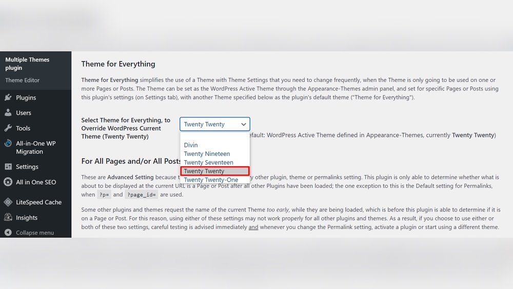 Can You Have Two Themes Active in Wordpress