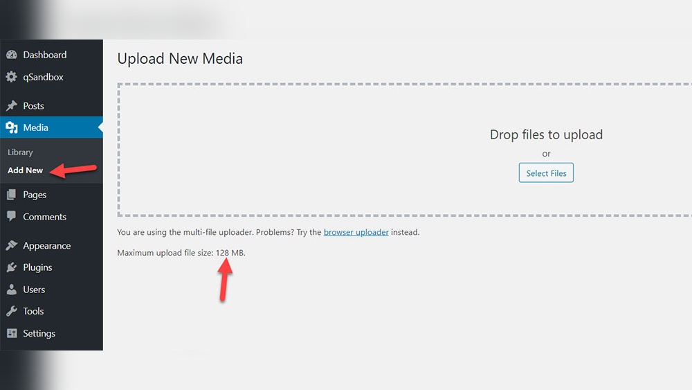 Can'T Upload Media to Wordpress