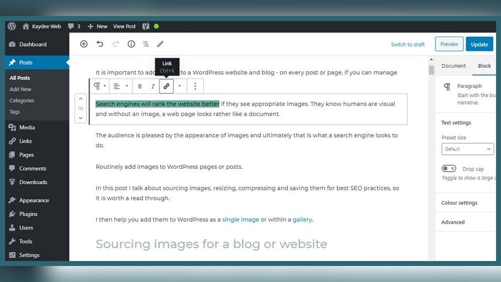 How Do I Link to a Pdf in Wordpress