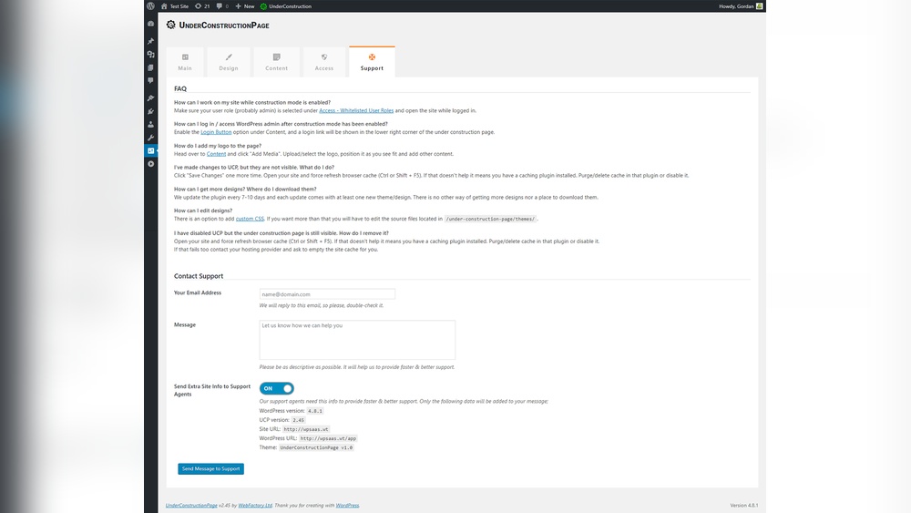 How Do I Put My Wordpress Site under Construction