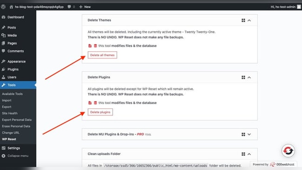 How Do I Reset My Wordpress Website