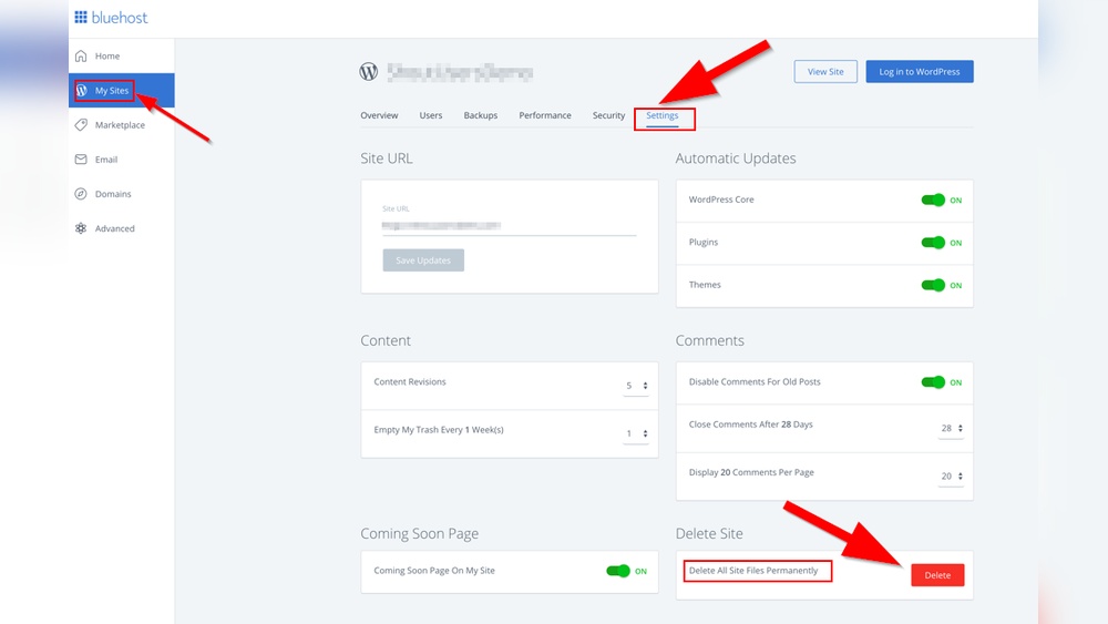 How Do I Uninstall Wordpress from My Site