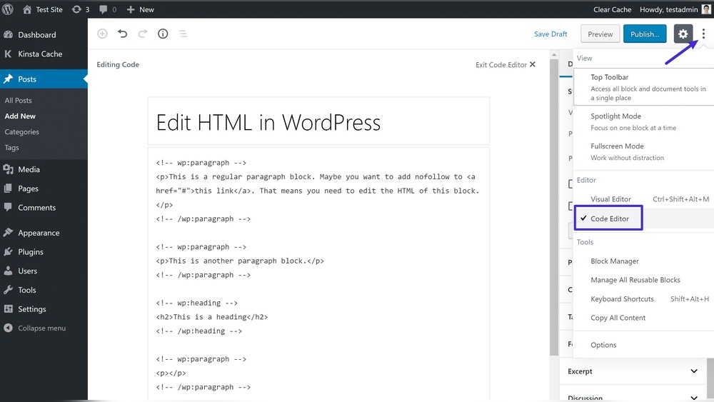 How Edit Html in Wordpress
