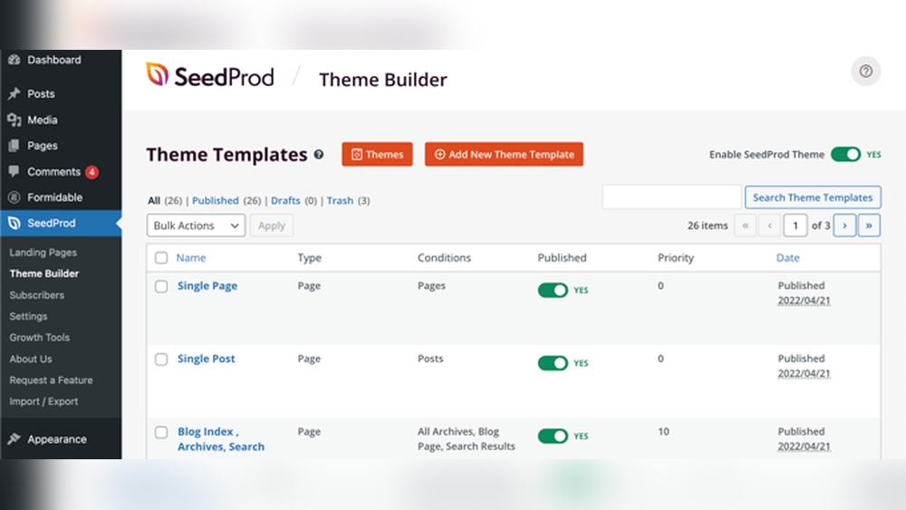 How Many Templates Does Wordpress Have