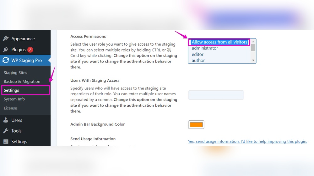 How to Access Staging Site Wordpress