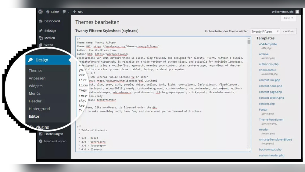 How to Access Theme Editor Wordpress