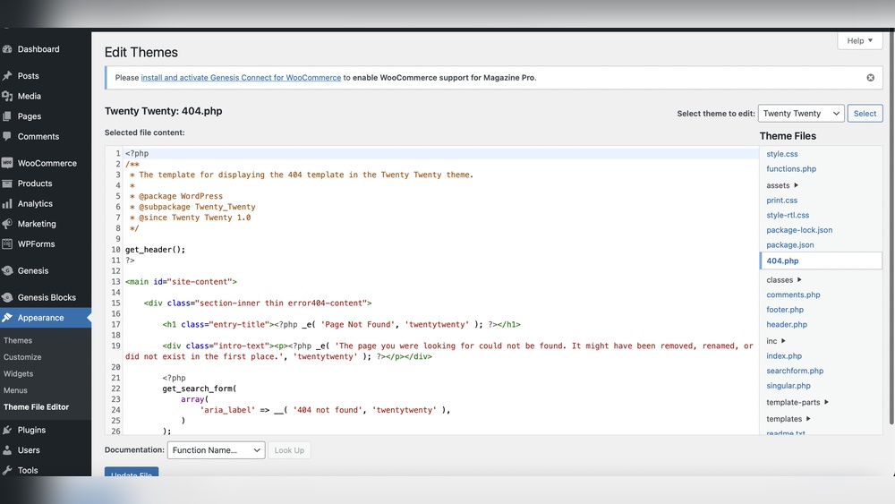 How to Add 404 Page in Wordpress