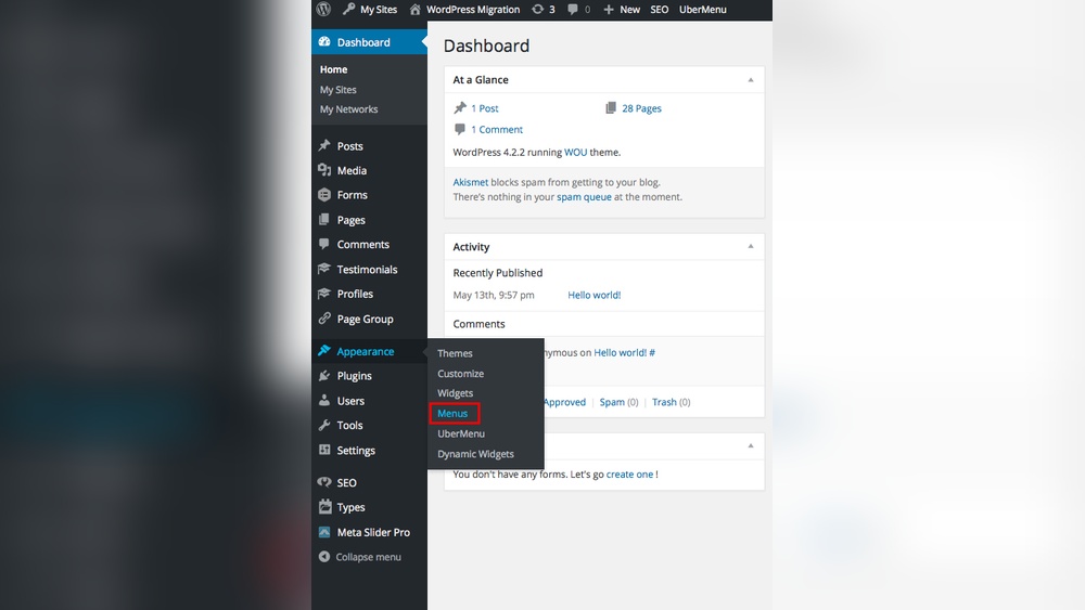 How to Add a Page to Wordpress Menu
