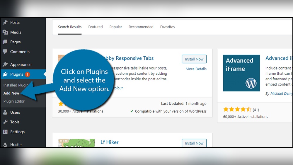 How to Add a Page under a Tab in Wordpress