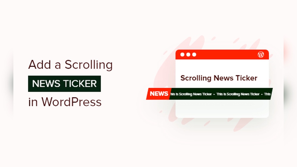 How to Add a Scrolling Banner in Wordpress