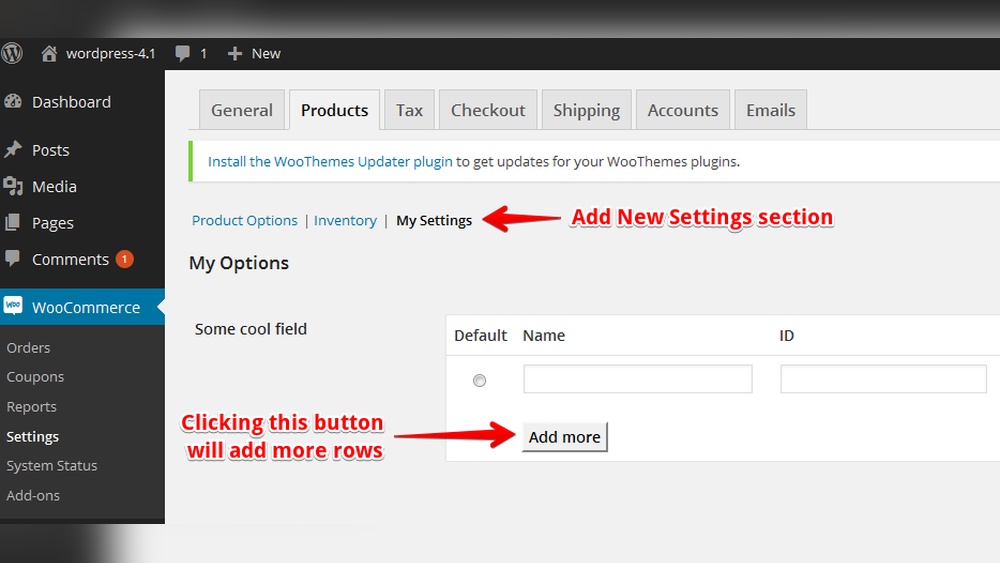 How to Add a Section in Wordpress