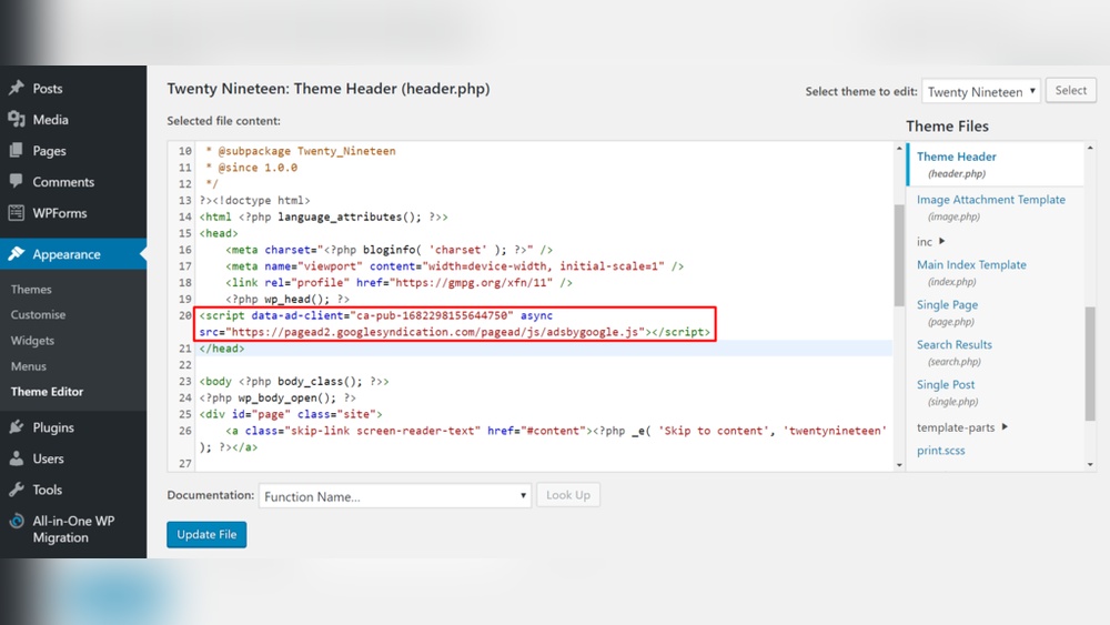 How to Add Ads to Wordpress