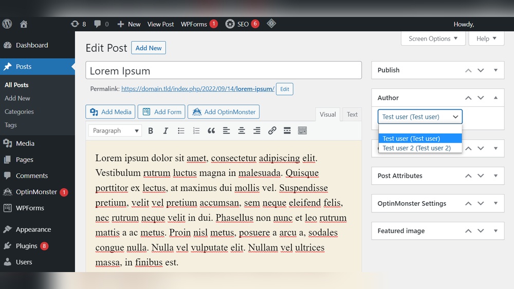 How to Add Author in Wordpress Post