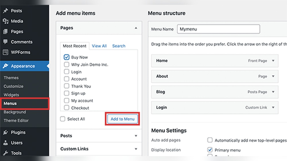 How to Add Button to Menu in Wordpress