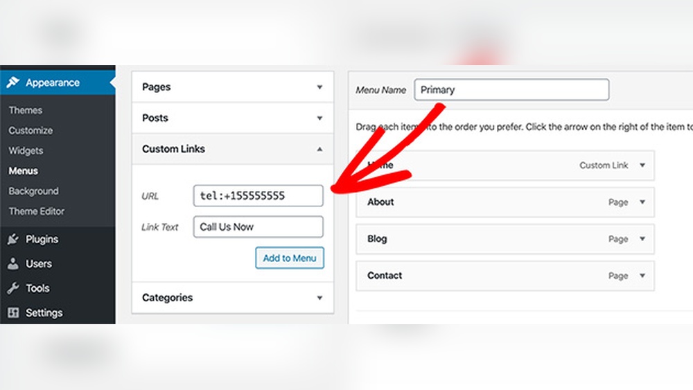 How to Add Call Link in Wordpress