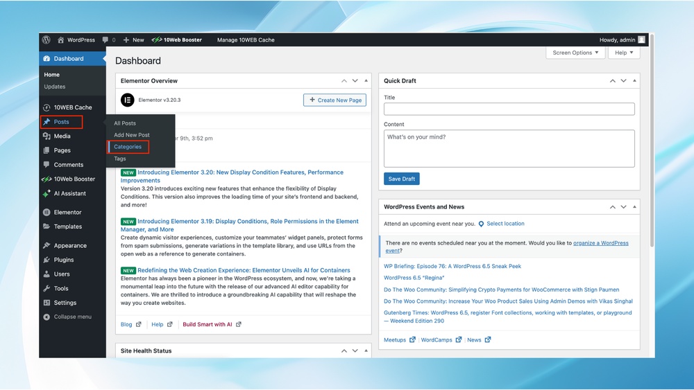 How to Add Categories to Wordpress Blog Post