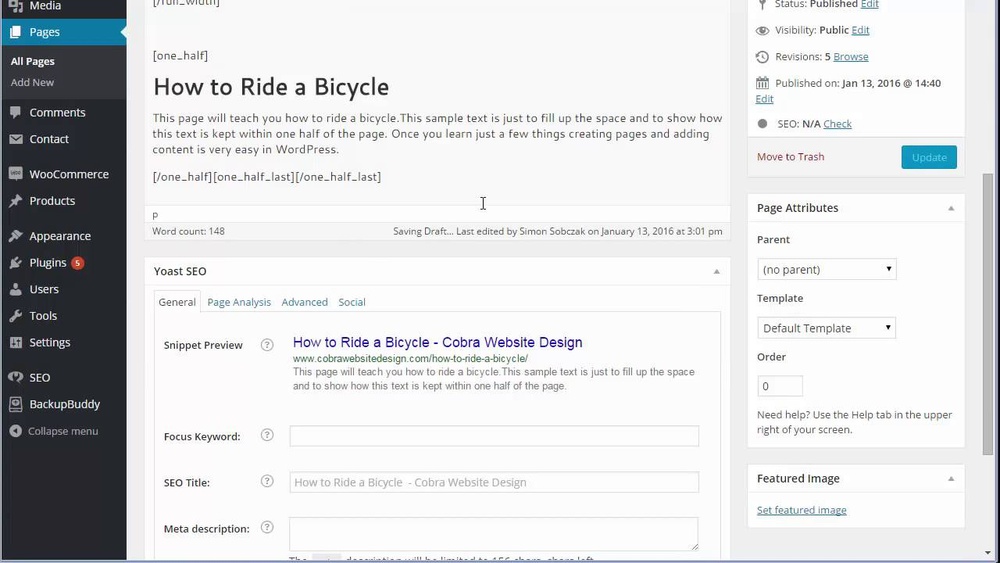How to Add Content to Wordpress Pages