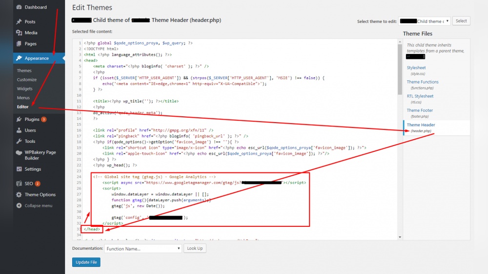 How to Add Google Analytics Code to Wordpress