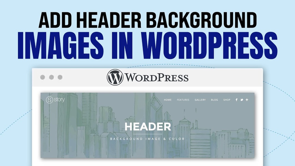 How to Add Header Background Image in Wordpress