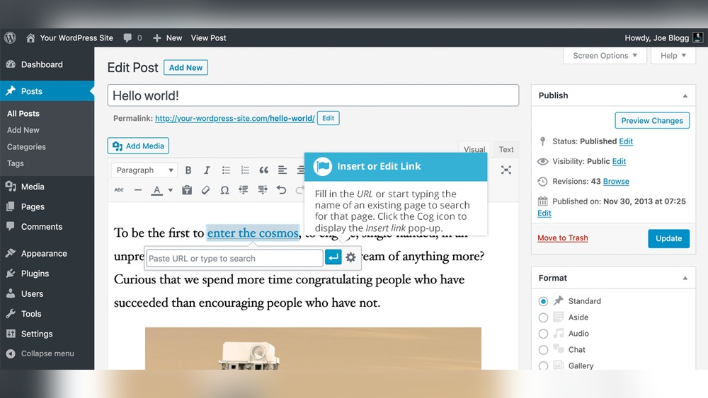 How to Add Html Link in Wordpress