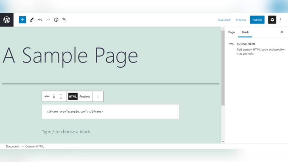 How to Add Iframe to Wordpress Page