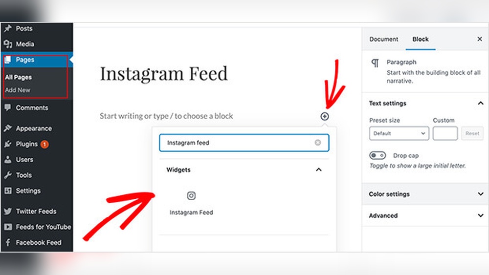 How to Add Instagram in Wordpress
