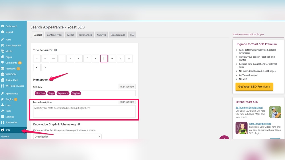 How to Add Keywords to Wordpress Page