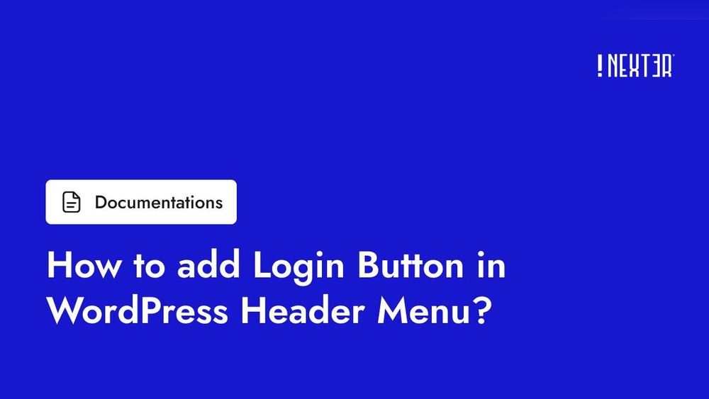 How to Add Login Button to Wordpress Menu
