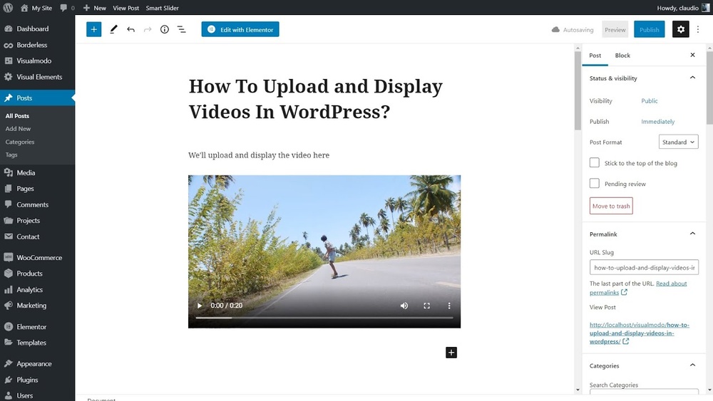 How to Add Mp4 to Wordpress