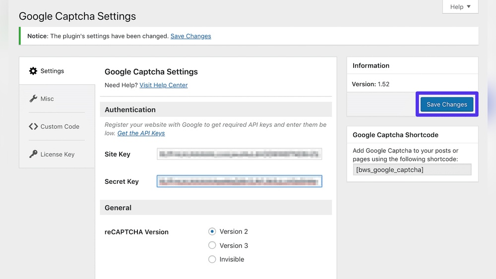 How to Add Recaptcha to Wordpress Site