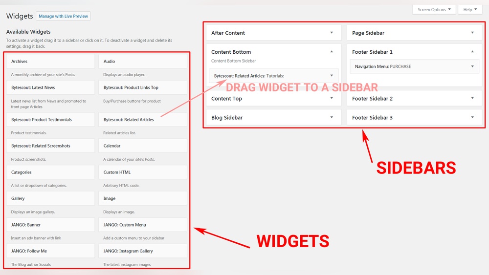 How to Add Sidebar Widget in Wordpress