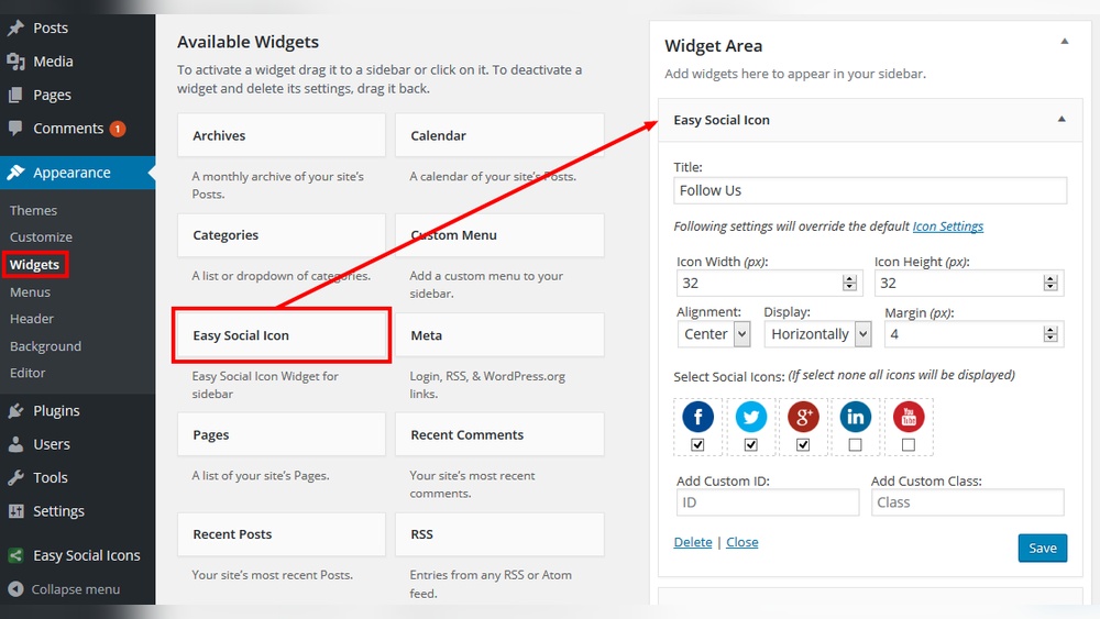 How to Add Social Links on Wordpress