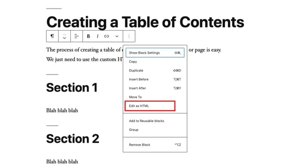 How to Add Table of Contents Wordpress