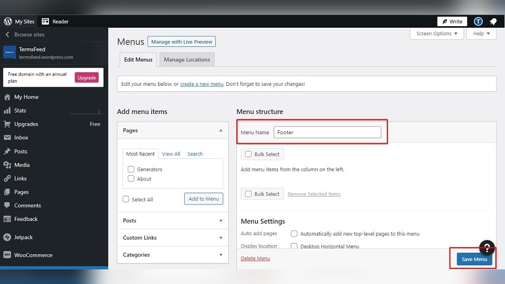 How to Add Terms And Conditions in Wordpress