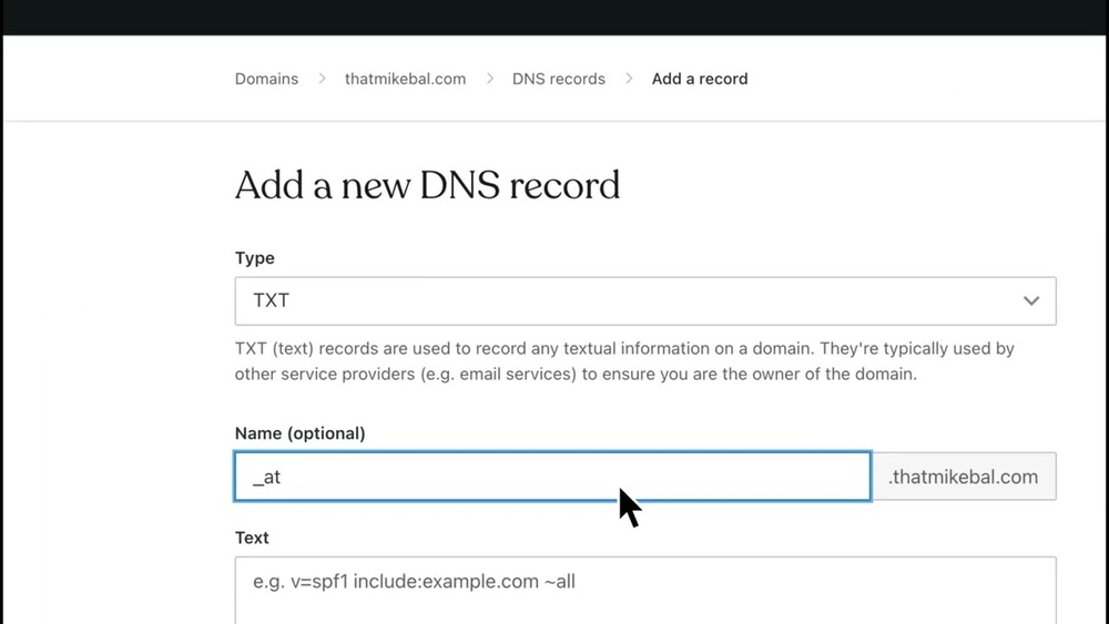How to Add Txt Record to Dns Configuration Wordpress
