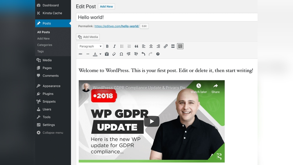 How to Add Youtube Video on Wordpress