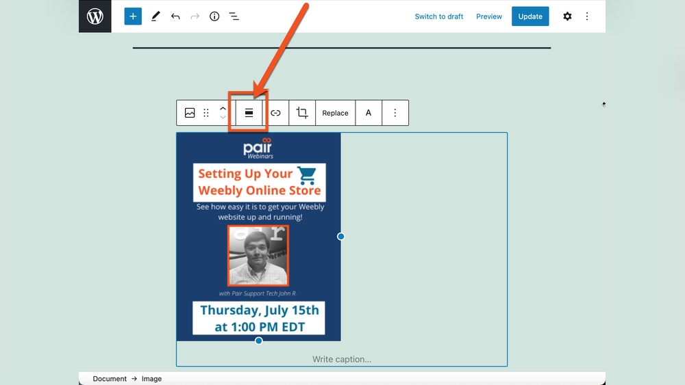 How to Align Images in Wordpress