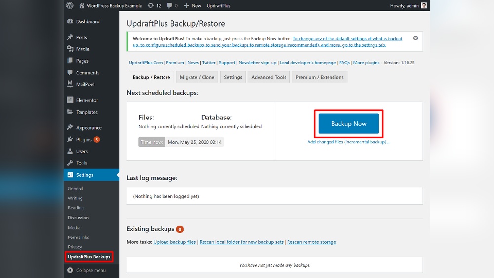 How to Backup Wordpress Files