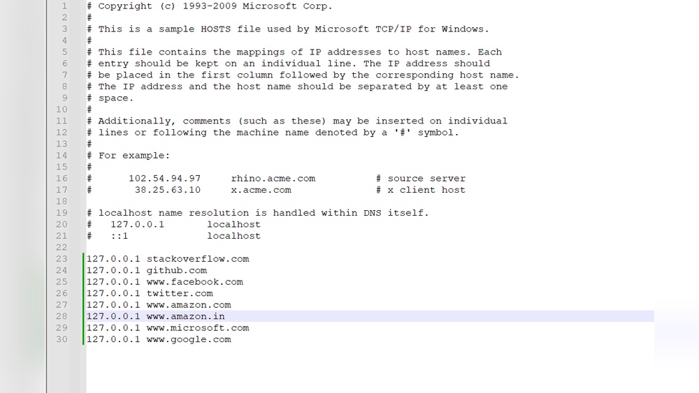 How to Block a Domain Using Hosts File