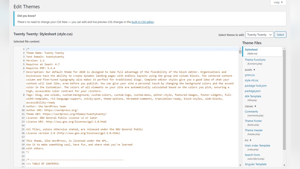 How to Change Css Wordpress