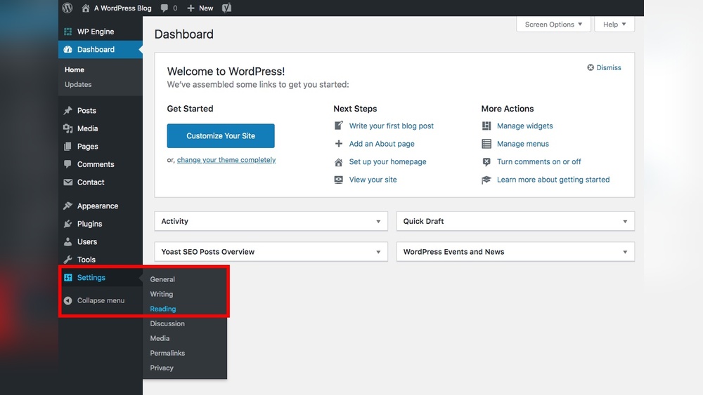 How to Change Homepage on Wordpress