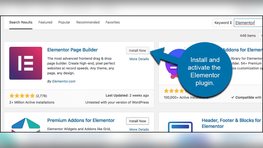 How to Install Elementor in Wordpress