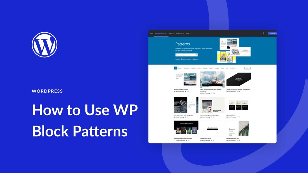 What are Patterns in Wordpress