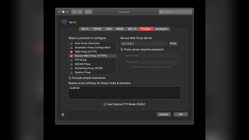 What is Bypass Proxy Settings for These Hosts Domains